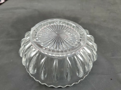 Plato de vidrio transparente 41/2" borde diente de sierra cualquier cosa ENVÍO RÁPIDO - Imagen 3 de 4