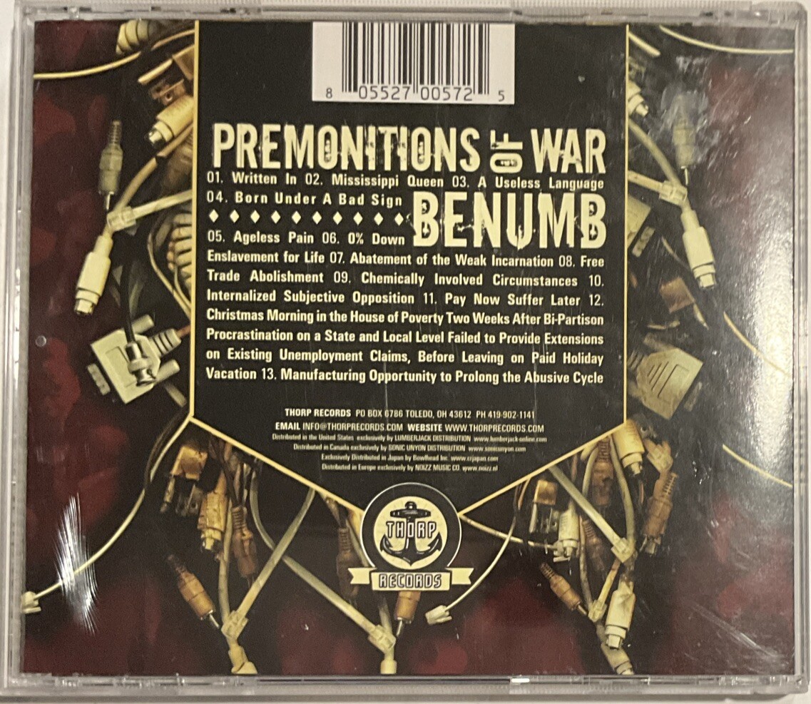 Premonitions Of War & Benümb - Split CD 2005 Thorp Records