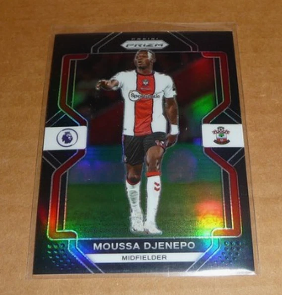 2022/23 Panini Prizm Premier League SOCCER MOUSSA DJENEPO BLACK 1/1!  O5639