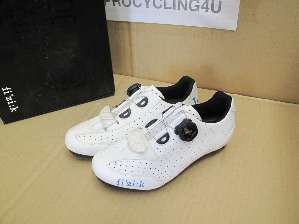 FIZIK R3 Donna Women Carbon Cycling Road Shoes Boa White Red Italy