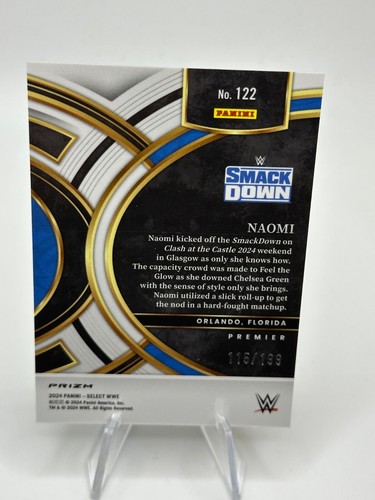 2024 WWE - Select - Light Blue - #122 Naomi /199 - Picture 2 of 2