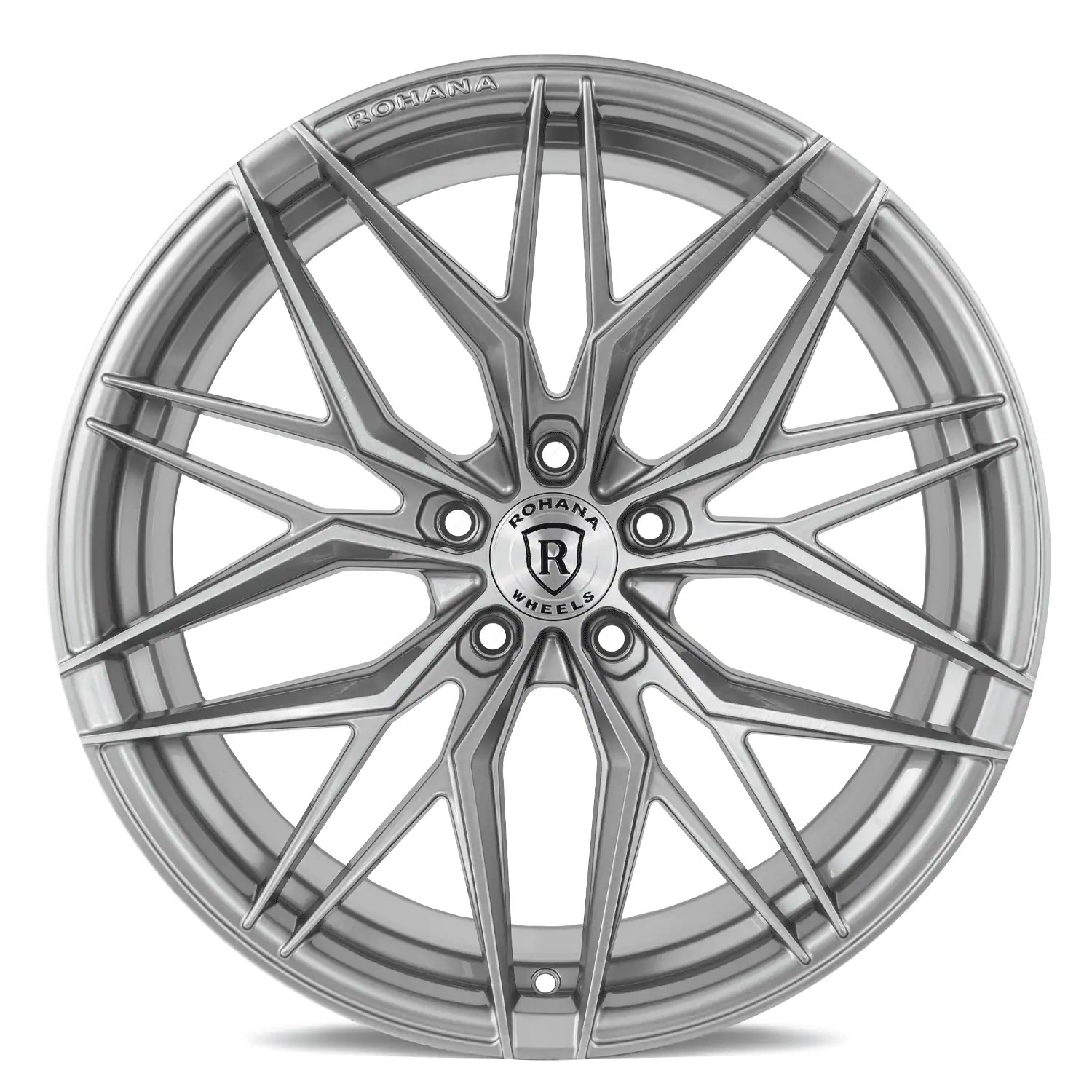 21” ROHANA RFX17 BRUSHED TITANIUM WHEELS RIMS FOR MASERATI LEVANTE 21X9 & 10.5
