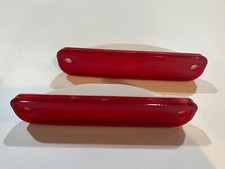 1973-1980 Chevrolet Gmc Truck Rear Red Side Marker Lights Lens Pair