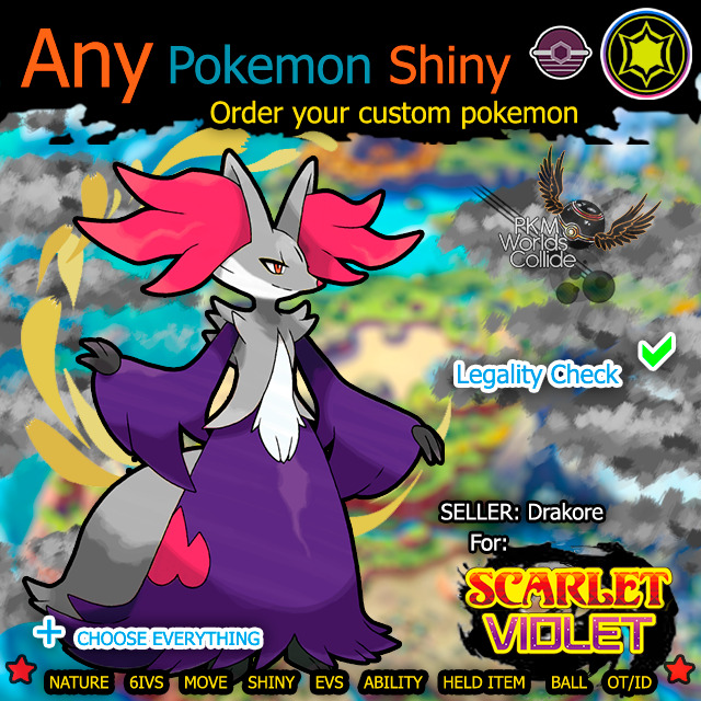 Shiny/non-shiny Shroomish/breloom 6IV Pokémon Scarlet/violet