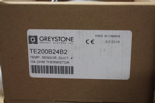 NEW GREYSTONE TE200B24B2 TEMP SENSOR DUCT 4" - Picture 2 of 2