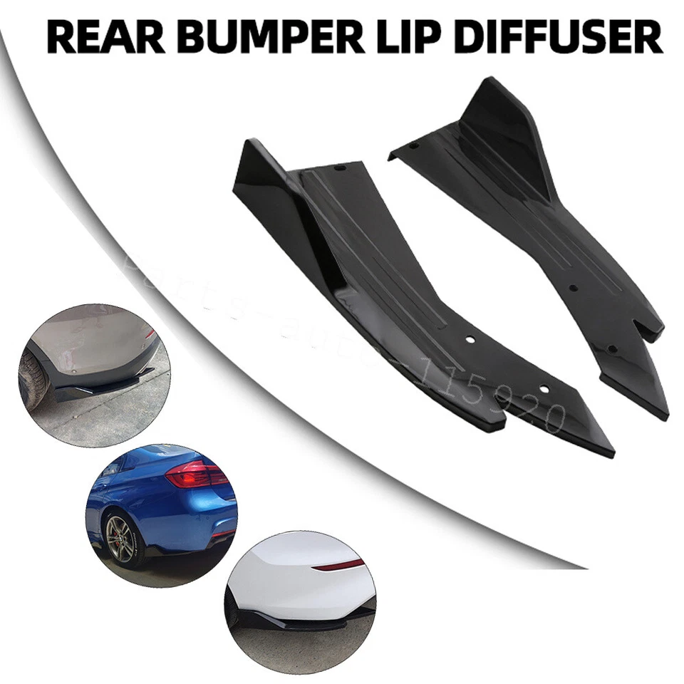For Pontiac Solstice BLK Rear Bumper Spoiler Splitter Lip Diffuser Body Kits US - Imagem 3 de 4