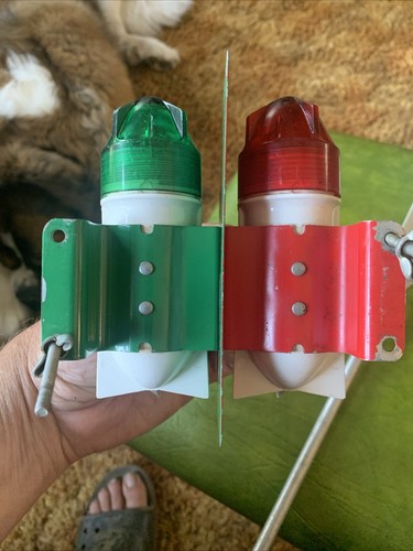 Vintage DELTA Torpedo Rocket Red Green Clear LIGHT REAR CRUISER SCHWINN Bicycle - Picture 11 of 13