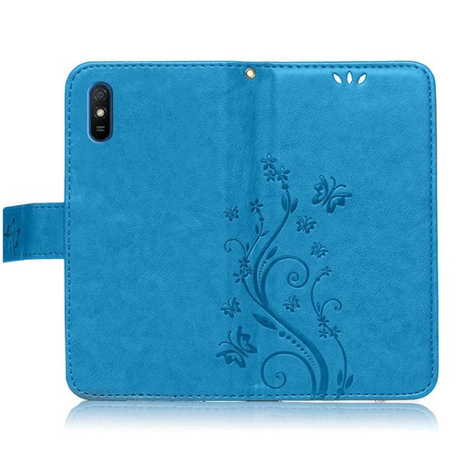 Handy Tasche für Xiaomi Redmi 9A / 9i / 9AT Schutz Hülle Blumen Flip Case Etui - 第 4/6 張圖片