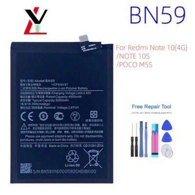 Replacement Battery BN59 For Xiaomi Redmi Note 10 Note 10 Pro 10S M2101K7AG