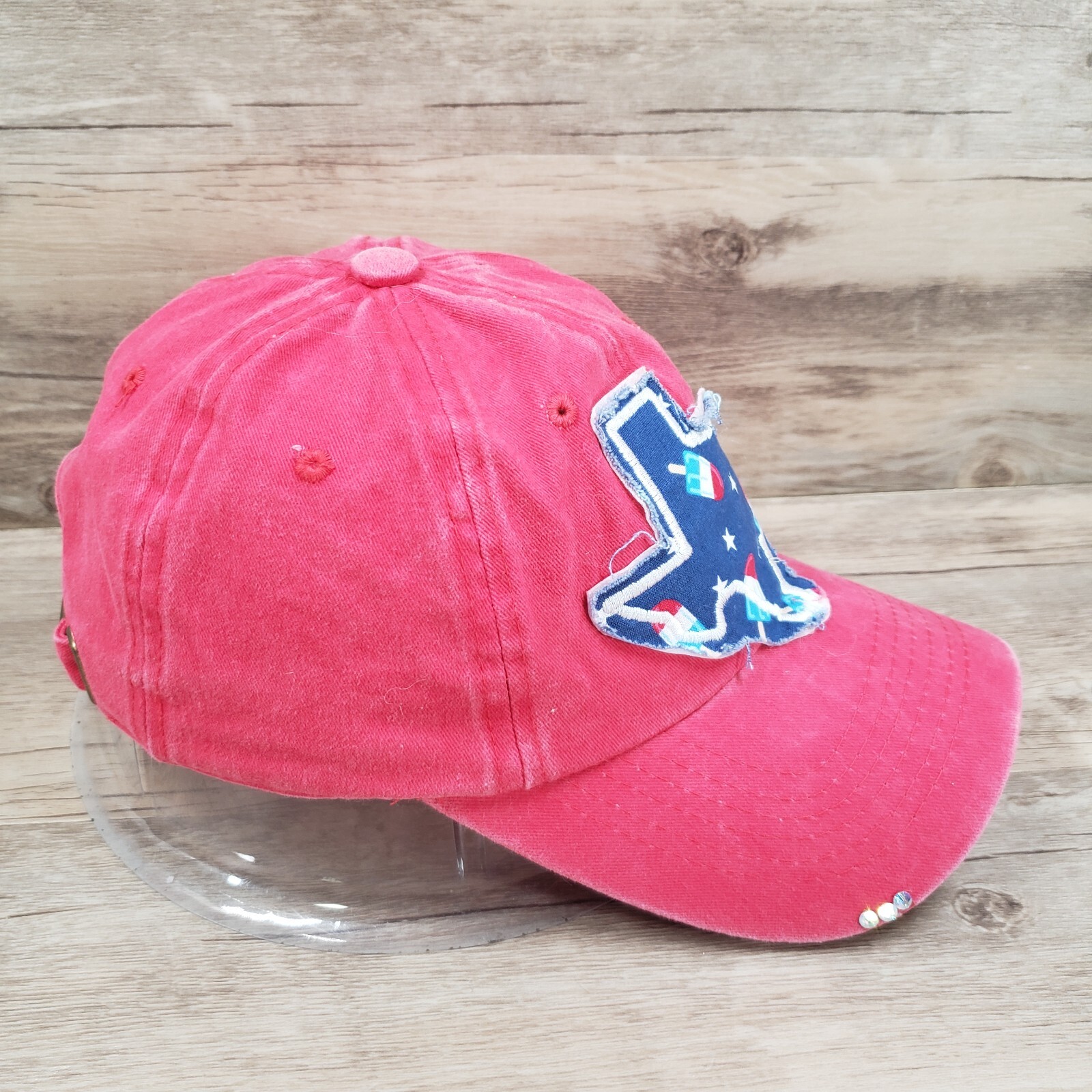 Texas Patch Hat Cap Strap Back Popsicles Stars Pr… - image 3