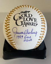 RON DARLING METS 1989 GOLD GLOVE SIGNED AUTOGRAPHED GG M.L BASEBALL BECKETT