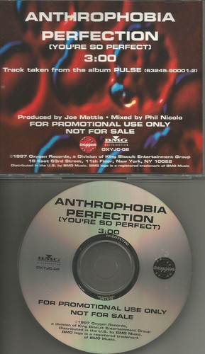 ANTHROPHOBIA Perfection you’re So Perfect 1997 PROMO DJ CD Single USA NEUWERTIG
