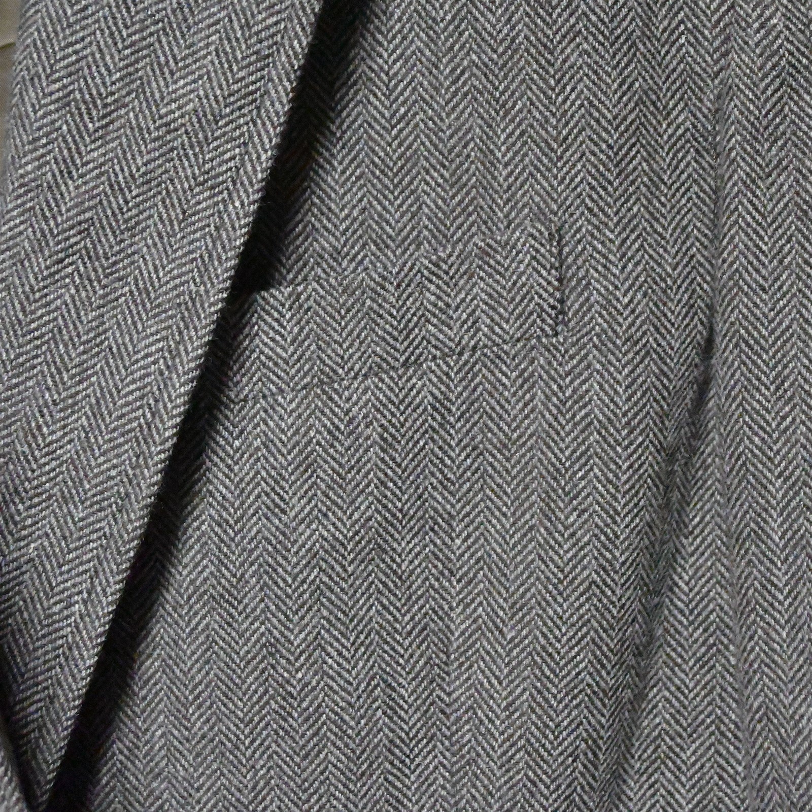 Gap Large Brown Herringbone Blazer Suit Jacket Sp… - image 4