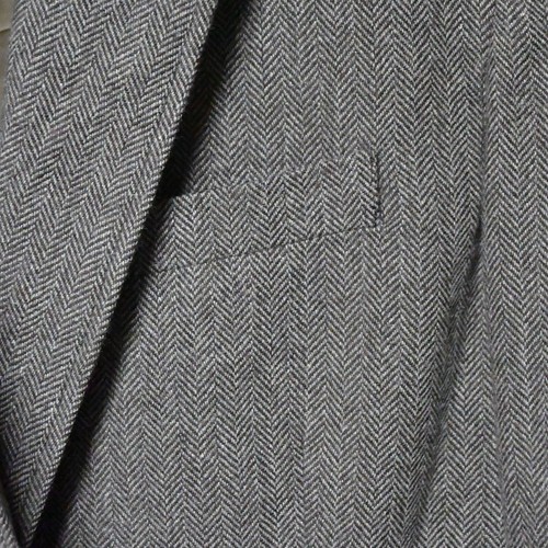 Gap Large Brown Herringbone Blazer Suit Jacket Sport Coat - Picture 4 of 10