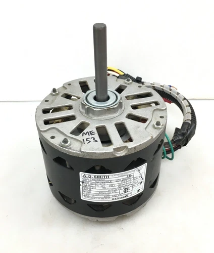 A. O. Smith F48V49A01 Blower Motor 115V 1/5HP 1075RPM 4SPD OTR10206 used #ME153