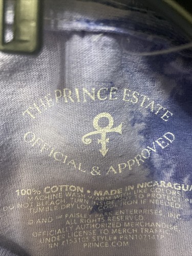 Prince Estate When Doves Cry Prince Graphic Tee Unisex 1X Oversized Tie Dye New - Picture 9 of 10