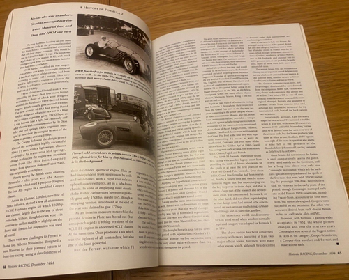 HISTORIC RACING MOTOR MAGAZINE VOL 1 December 1994 - Picture 6 of 6