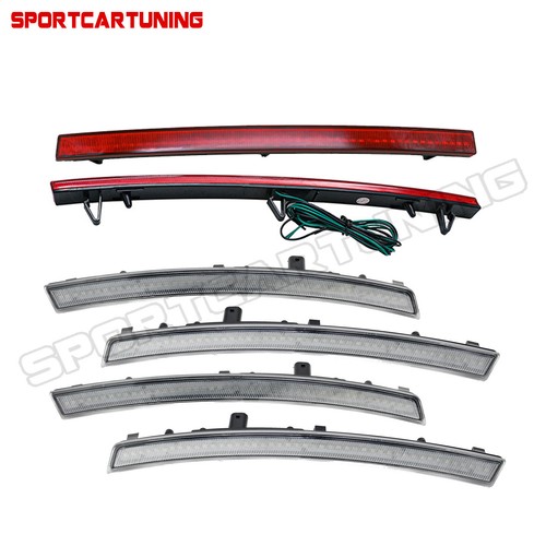 For 14-19 Chevy Corvette C7 LED Side Marker Light Rear Bumper Reflector Lamp 6PC - Picture 4 of 11