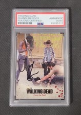 Chandler Riggs Signed Walking Dead Season 3 Trading Card PSA Authentication Slab