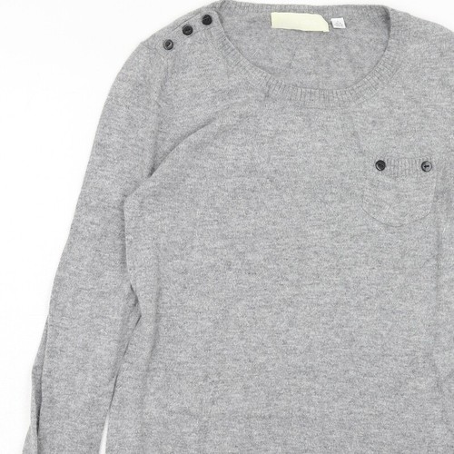 Ronit Zilkha Womens Grey Viscose Blend Jumper Dress Size L - Picture 6 of 10