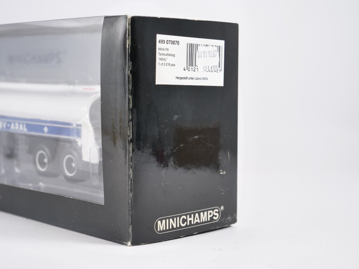 MINICHAMPS Man F8 Tanksattelzug Aral 499 070870 | eBay