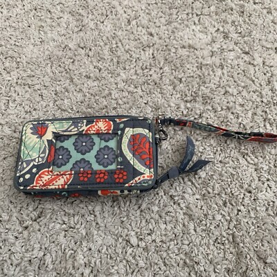 Vera Bradley Nomadic Floral Wristlet Wallet for Credit Cards Bag ID