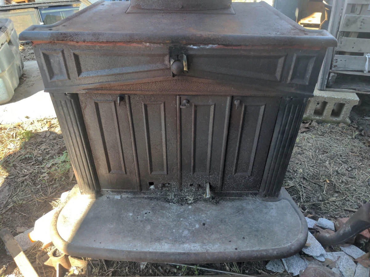 Franklin Wood Burning Stove Fireplace Cast Iron Warming Warmth Hot | eBay