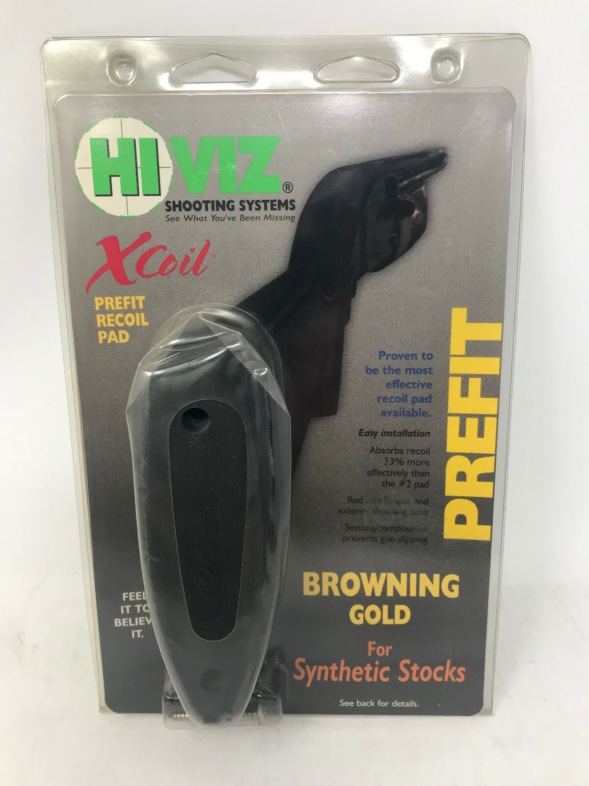 HIVIZ XCOIL PREFIT RECOIL PAD FOR BROWNING GOLD SYNTHETIC STOCKS
