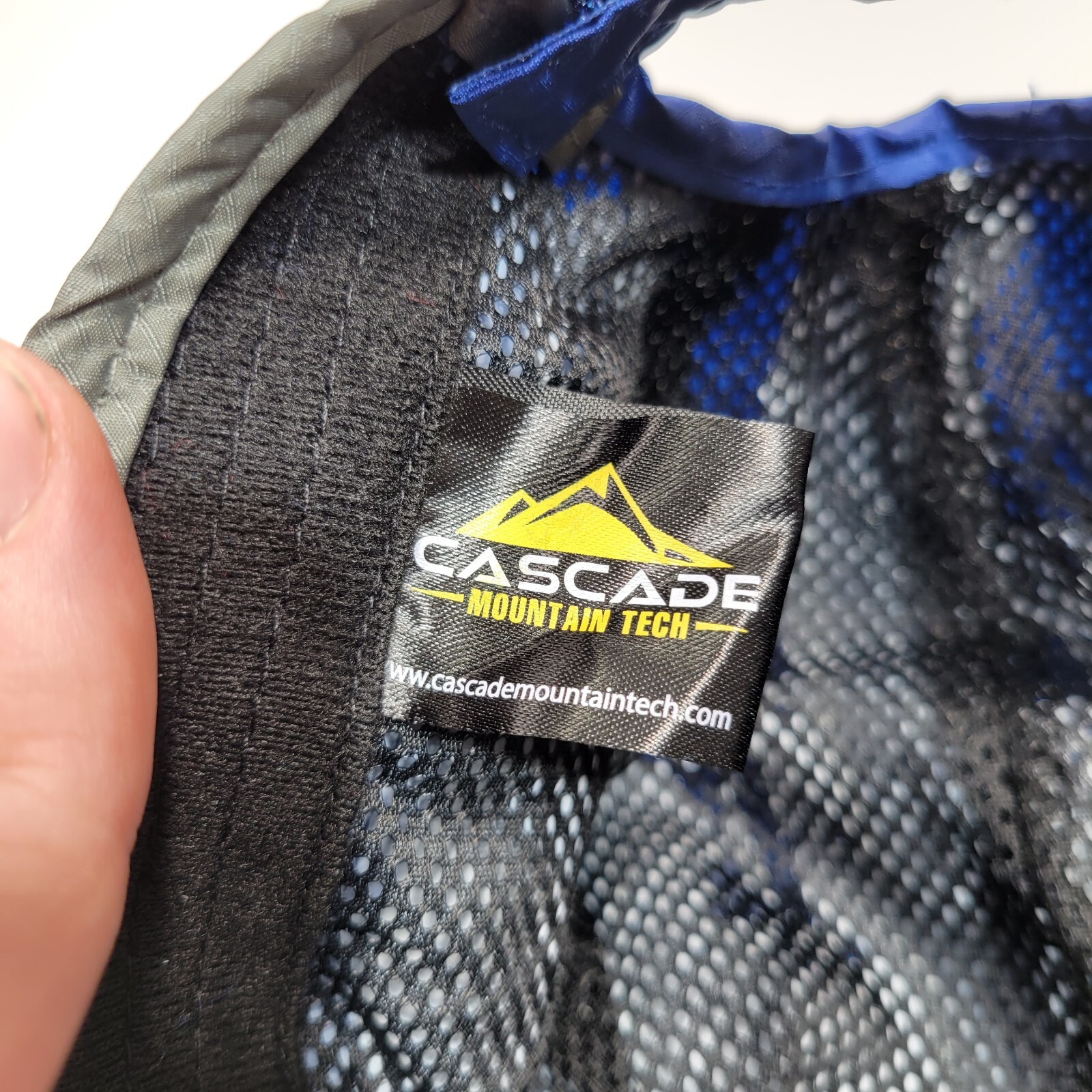 Cascade Mountain Tech Hat Cap Strapback Blue Chec… - image 9