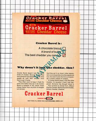 Kraft Cracker Fasskäse - 1967 kleine Werbung