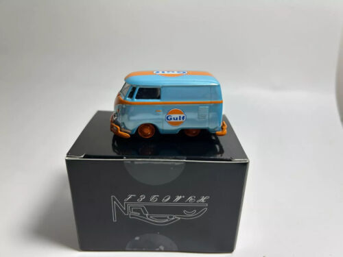 HY 1/64 Volkswagen Short Axis Mini Bay Blue Golf High-legged Alloy Car Model