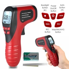 Digital Photo Laser Tachometer Non Contact Speed Gauge Gun RPM Tach Meter Tester