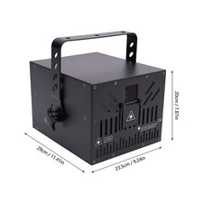 10W RGB DMX Full Color ILDA Laser Light DJ Stage KTV Club Party 30KPPS Aluminium