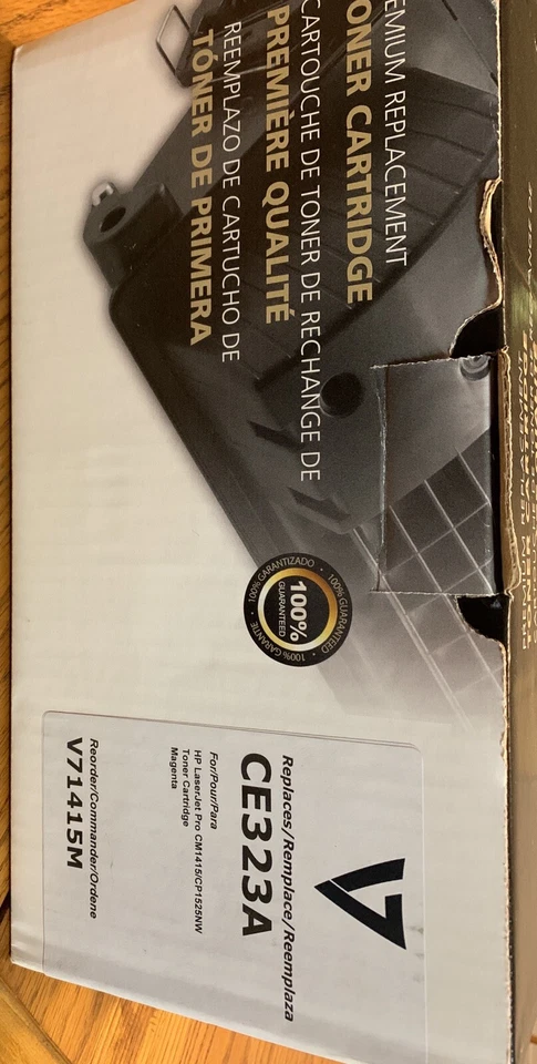 Tóner Ingram Micro V7 MAGENTA 1300PG RENDIMIENTO REEMPLAZA HP CE323A Foto 2 de 4