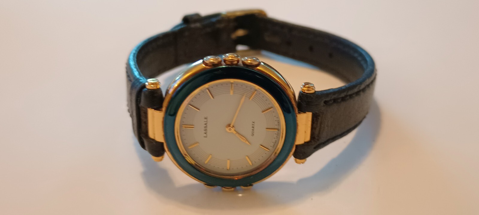 Lassale By Seiko 1F20-0D49 Women's Gold Tone & Blue … - Gem
