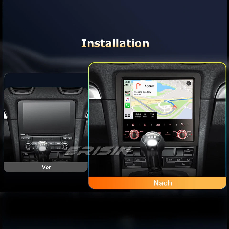 64GB Android 14 DAB+Autoradio Porsche Cayman Boxster 718 911 981 Carplay Navi 4G - Bild 2 von 4