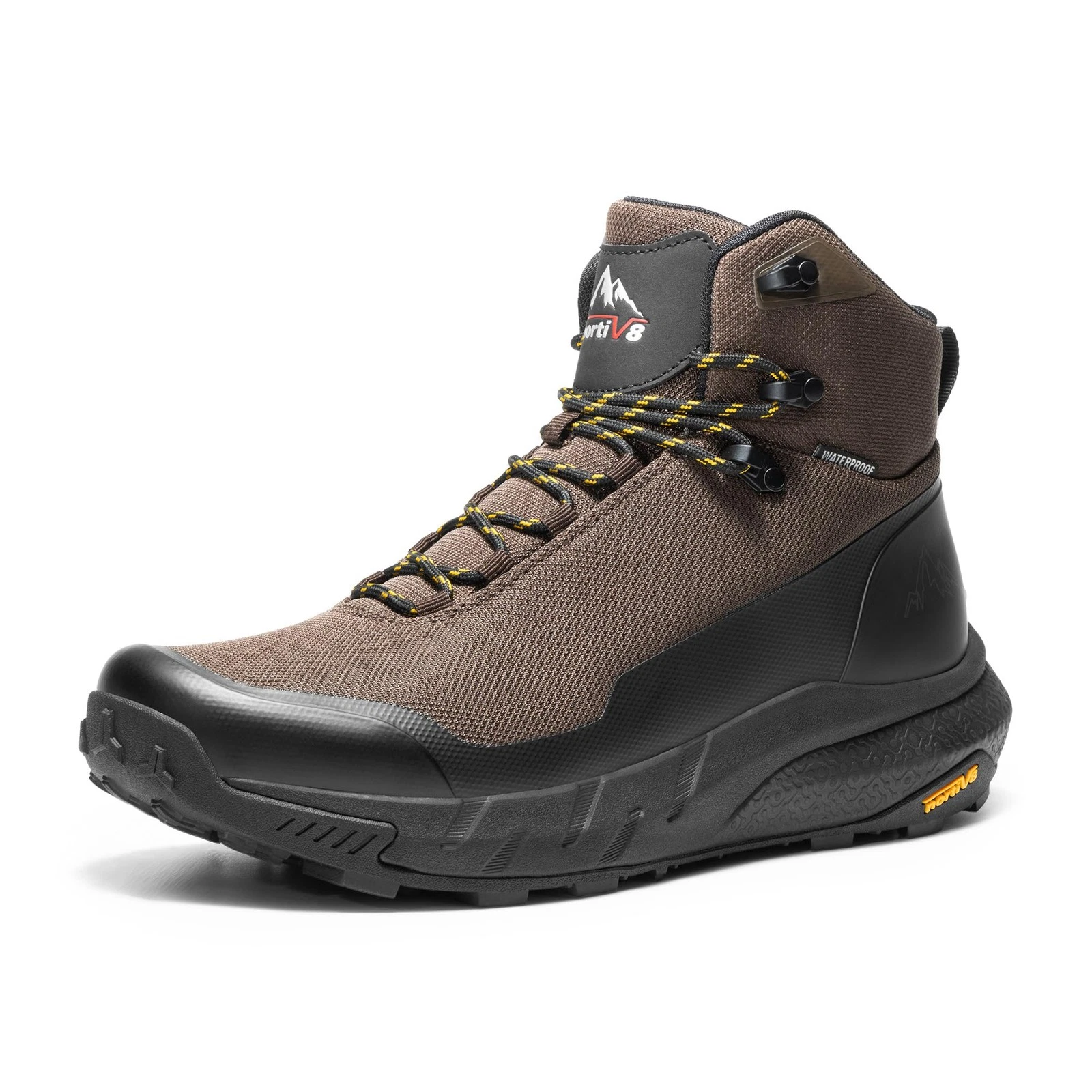 Mens Mid Waterproof Hiking Boots Lightweight Breathable Trekking Camping Ber...