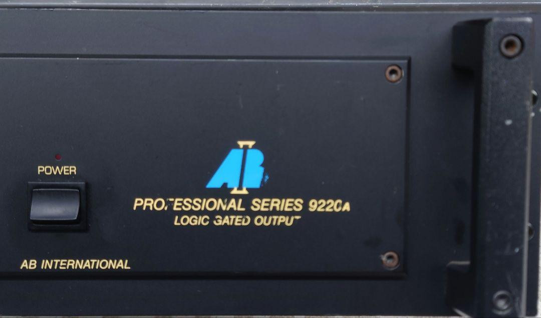 AB INTERNATIONAL 9220A パワーアンプ アメリカ製 Rare Ab International 9220A Power Amplifier | eBay