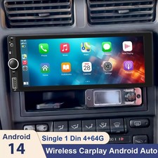 Single 1 Din Car Stereo Apple CarPlay 6.86" touchscreen Bluetooth USB WiFi Radio
