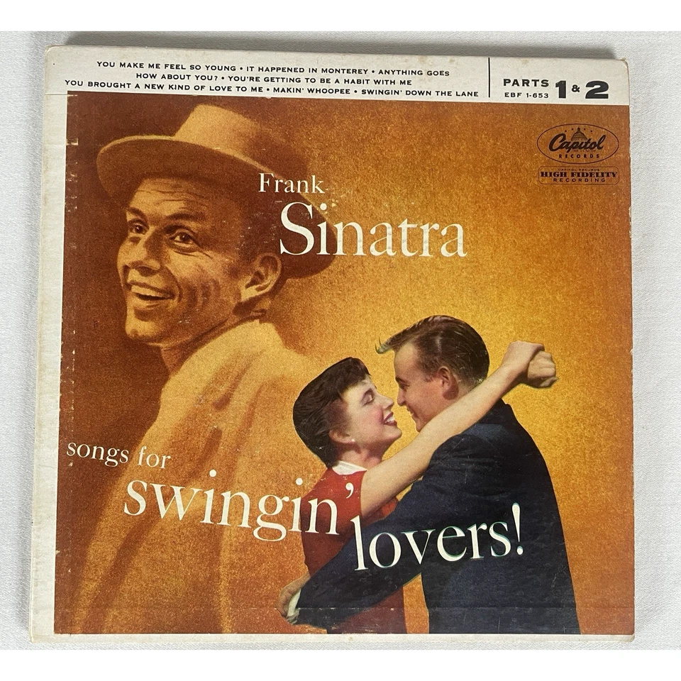 Frank Sinatra Lot of 5 Vinyl 45 Records in Photo Sleeves Vtg Crooner Music 1950s Foto 2 de 4