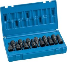 Grey Pneumatic 3/8" Dr. 13pc. Combo Hex Driver SAE/Metric Set 1298HC 