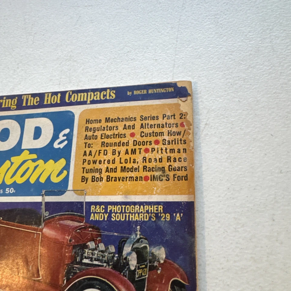 Rod & Custom Magazine July 1965 Volume 13 No. 3 Vintage - Image 2 of 4