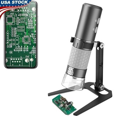 4K WiFi Microscope Portable 1000x LED Magnification PC Smartphone Tablet New