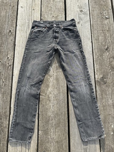 LEVI’S 501 ST Jeans W30 L34 Schwarz Top Zustand Herren Denim Levis Button Fly