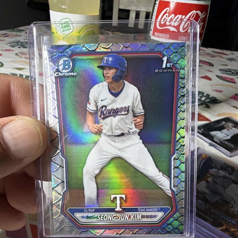 2026 Bowman Chrome Prospects silver reptilian 1st Bowman Seong-Jun Kim BCP-45