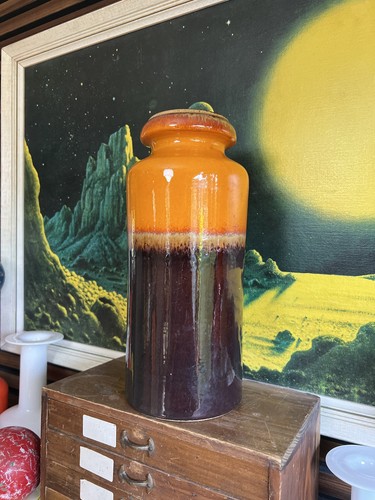 Scheurich - Orange Keramik Vase from West Germany, 1960s Vintage - Model 517-30 - Picture 3 of 6