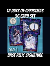 Topps Bunt  12 DAYS 36 Card Set. BASE RELIC SIGNATURE PRESALE