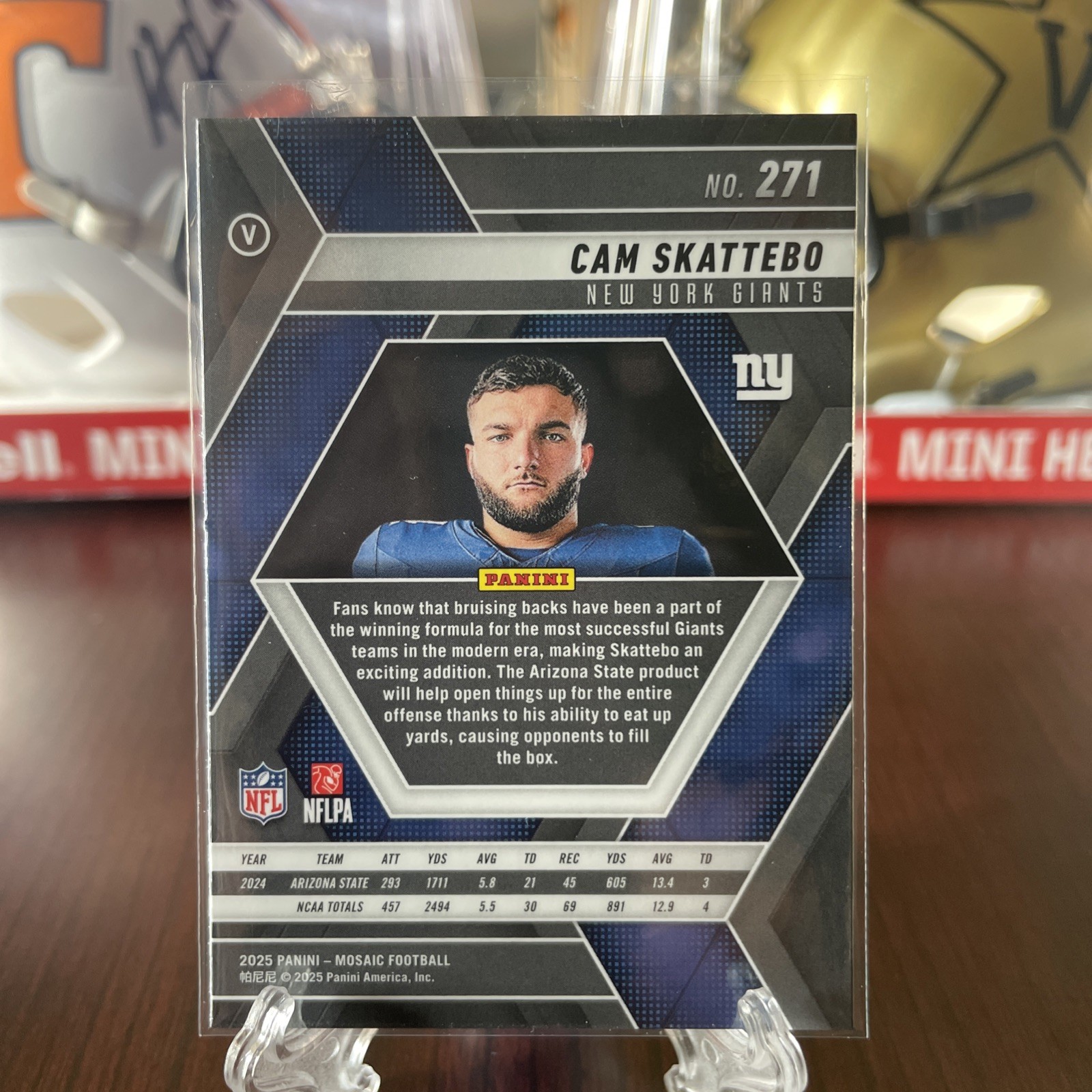 2025 Panini Mosaic - Cam Skattebo Image Variation #271 (RC) New York Giants