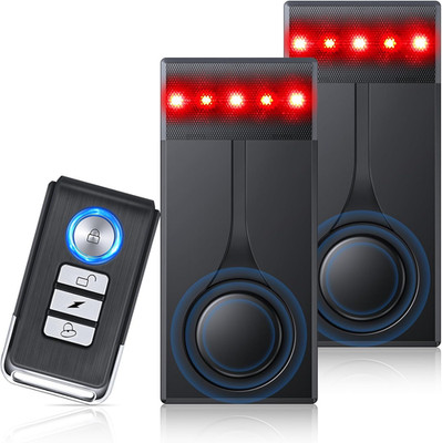 108Db Car Alarm System, Car Anti-Theft Vibration Sensor Alarm & Red Light, Wirel