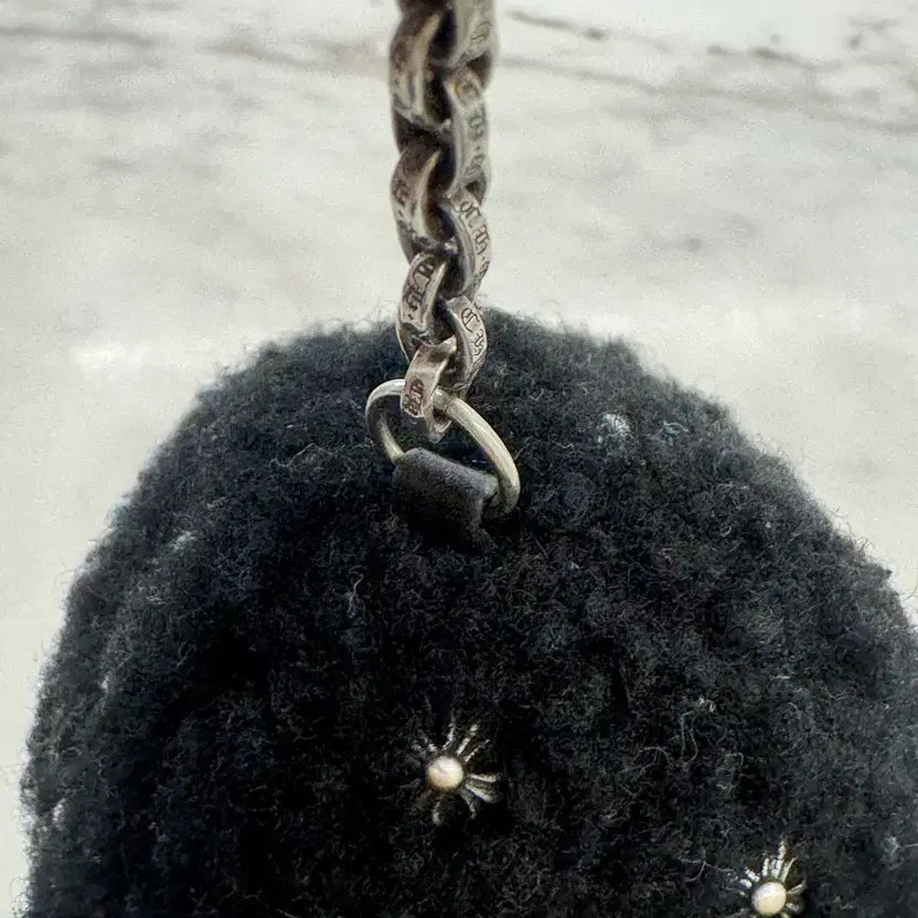 Chrome Hearts Dice Fuzzy Keychain - Used, Slight Wear thumbnail 7